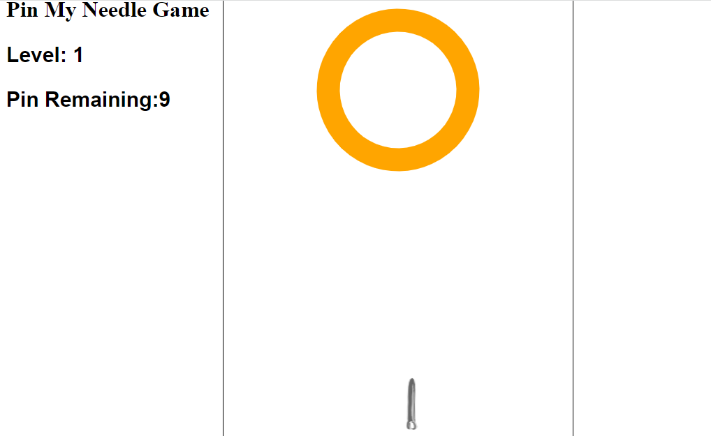 Pin My Needle Game in JavaScript Free Source Code SourceCodester